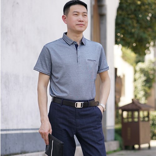 Áo thun nam cộc tay  Pixi Màu xám size L