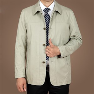 Áo khoác Kaki nam trung niên TopMan Màu ghi xám
