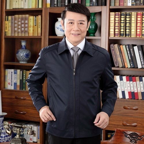 Áo khoác nam trung niên màu xanh size 2XL