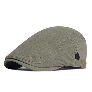 Mũ beret kẻ xước phong cách Pháp - Xanh quân đội