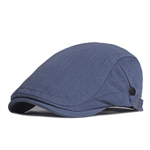 Mũ beret kẻ xước phong cách Pháp - Xanh hải quân