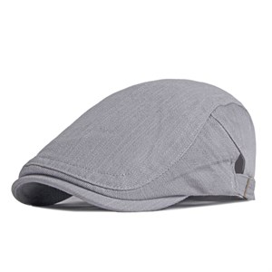 Mũ beret kẻ xước phong cách Pháp - Màu xám