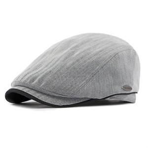 Mũ beret cotton OKSDFOX - Xám nhạt