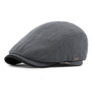 Mũ beret cotton OKSDFOX - Xám đậm