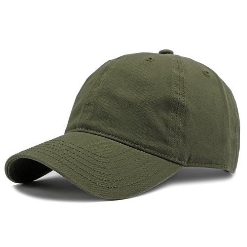 Mũ lưỡi trai cotton cao cấp trơn BLANK - Xanh quân đội